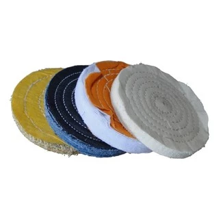 Kit Roda Disco Polimento 6 Pol Sisal Algodão Jeans Flanela