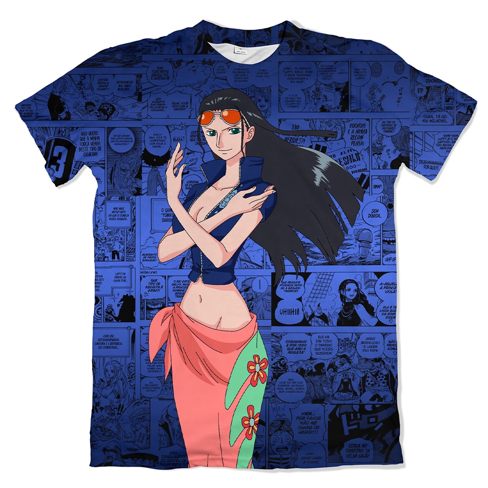 Camisa Anime One Piece Nico Robin Alabasta | Shopee Brasil