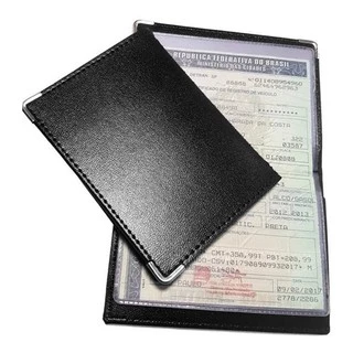 Porta Documentos De Carro E Moto Couro Carteira Fina K: 241
