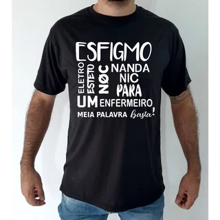 Camiseta Preta - Enfermagem Enfermeiro