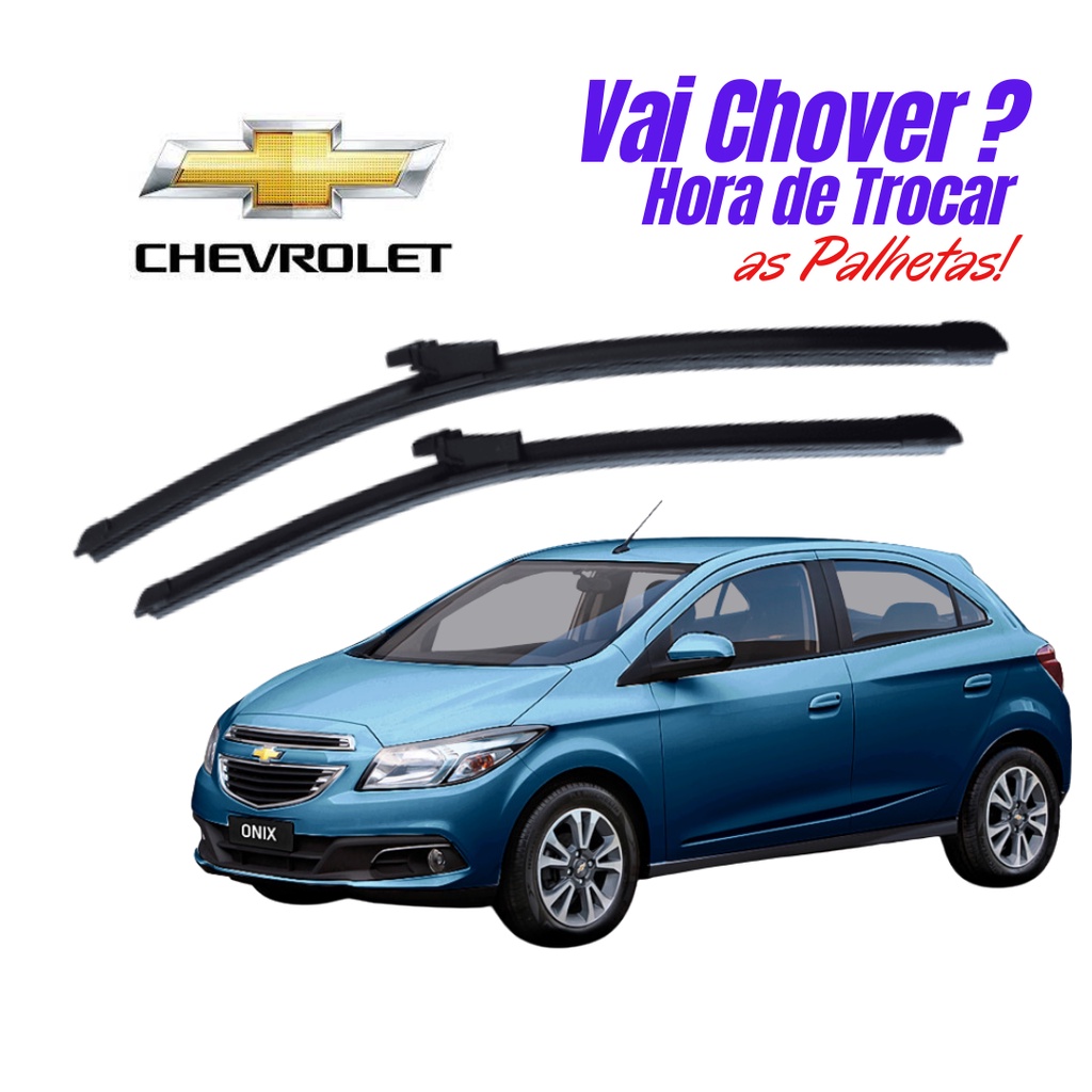 Par Palheta Limpador Parabrisa Chevrolet Onix 2012 2013 2014 2015 2016 2017  PROMOÇÃO SHOPEE