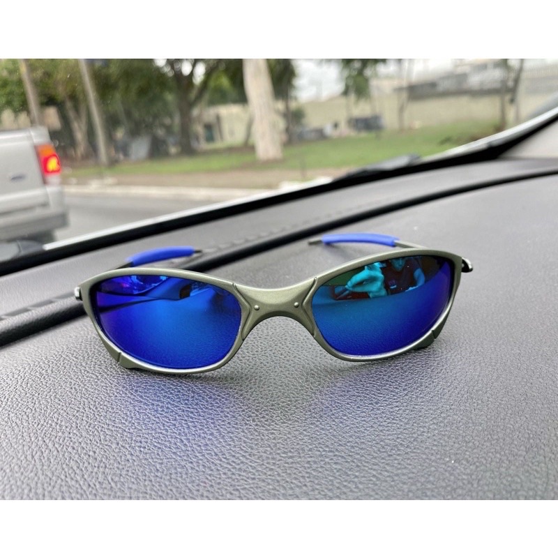 Óculos de Sol Oakley Juliet (Prata Lente Azul) DOUB