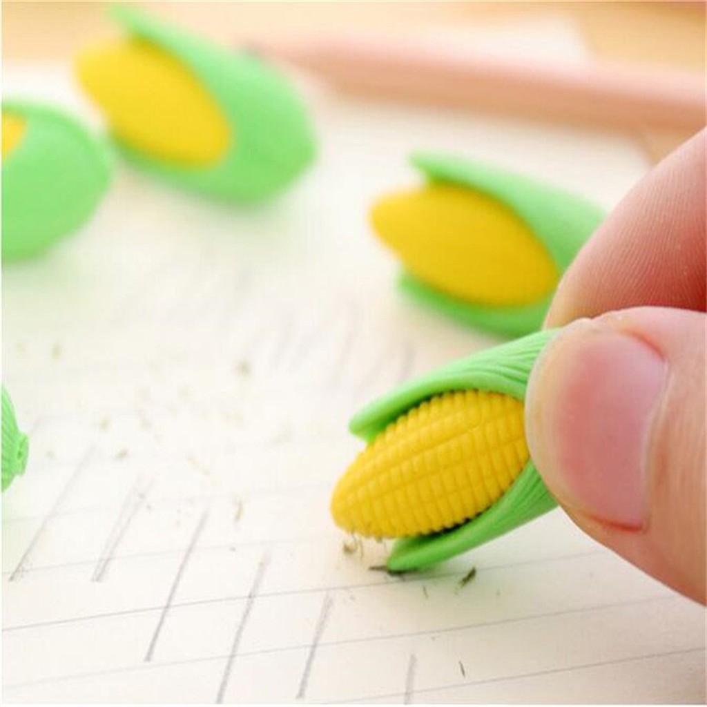 Mini Milho em forma de borracha escolar para lápis HELLO CORN C/3 ...