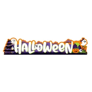 Faixa Decorativa Halloween Fantasminha 72x15cm