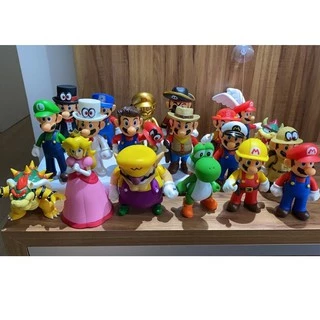 Bonecos turma Super Mario World Action Figures