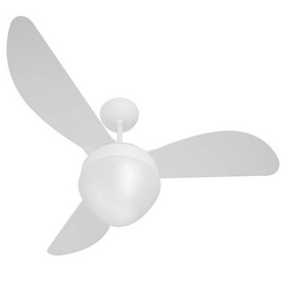 Ventilador De Teto Gale Branco Para 2 Lâmpadas Luxo Ponente