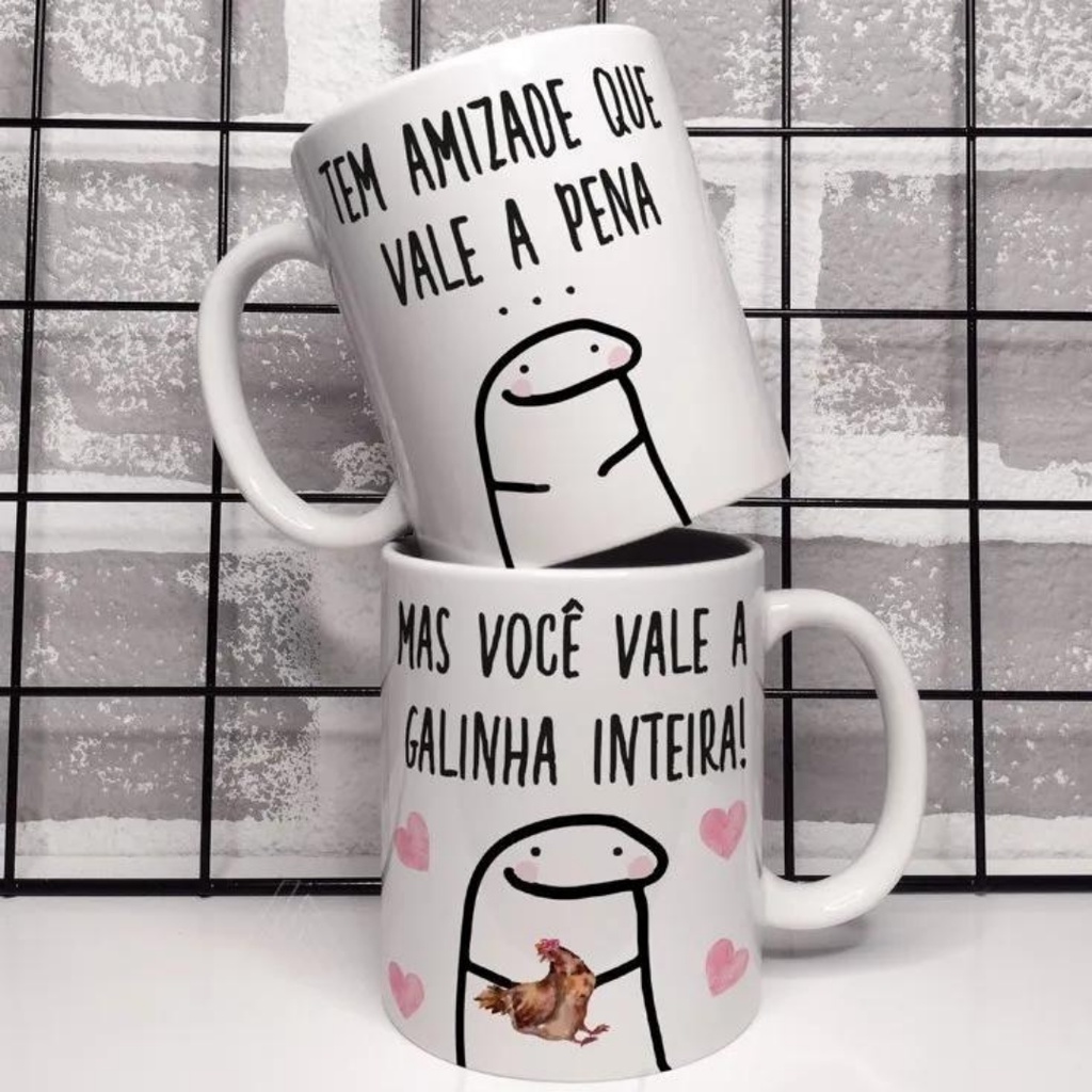 Caneca Flork Meme Bentô Divertida