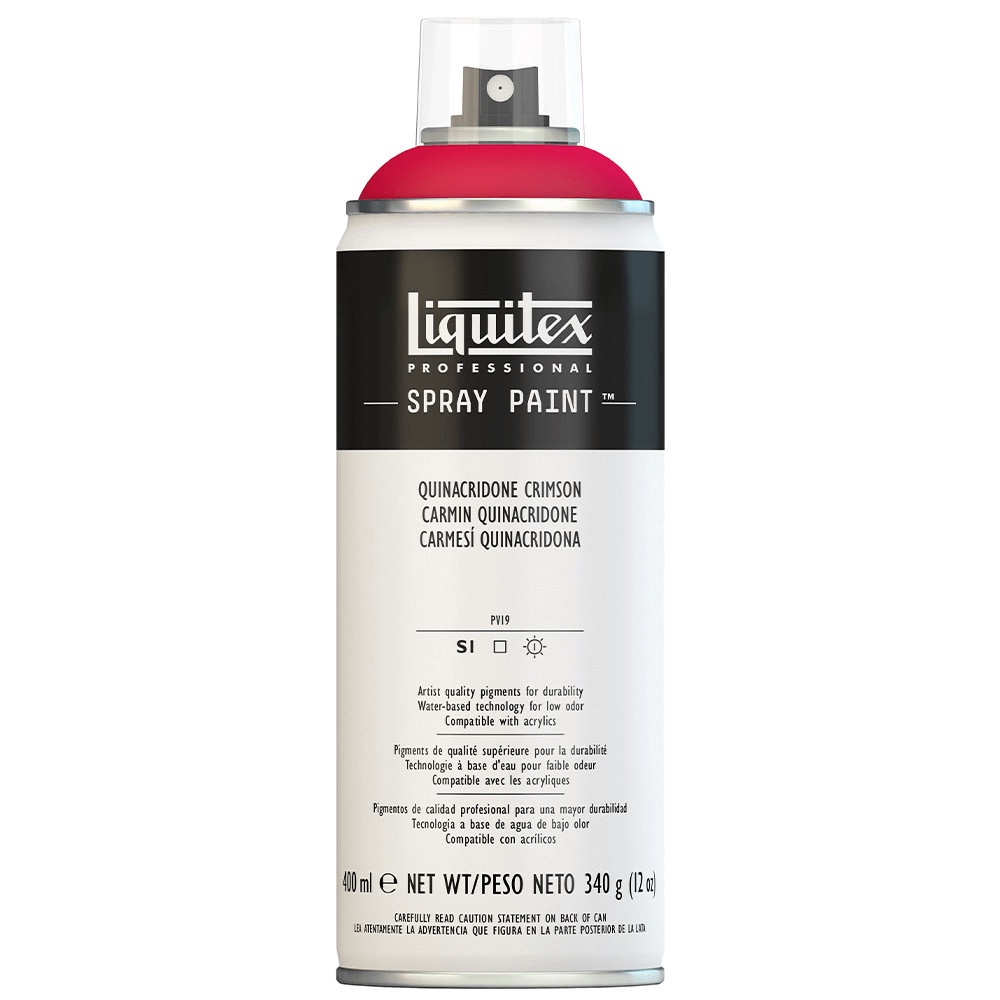 Tinta Spray Base Água Liquitex 400ml 0110 Quinacridone Crimson