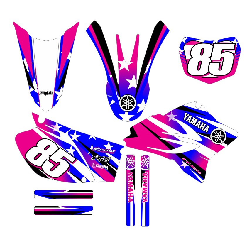 Adesivi Dirt Bike Per Motocross &ndash; Numeri Corsa V2 In Vinile Per MX E Rally (fino A 3 Cifre)