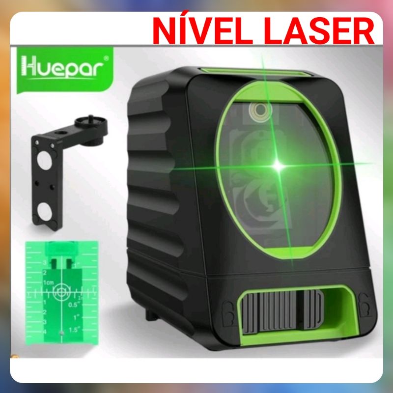NIVEL LASER VERDE HUEPAR PROFISSIONAL BOX-1G | Shopee Brasil