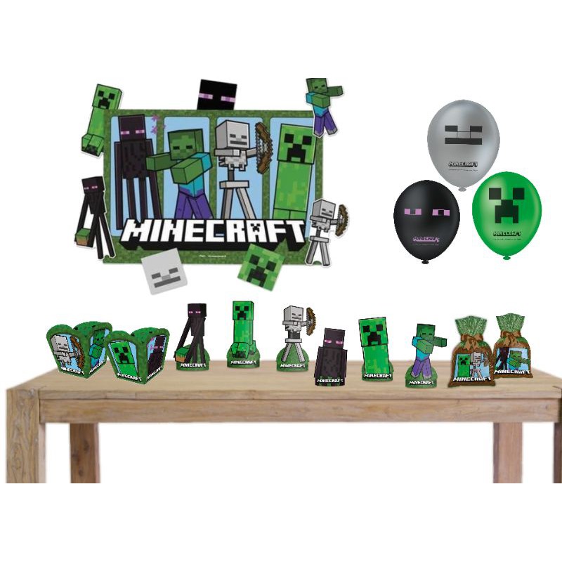 Minecraft - Kit digital gratuito - Inspire sua Festa ®  Mine craft party,  Kit festa minecraft, Coisas do minecraft