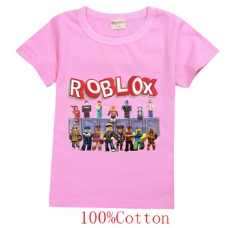 Roblox Camiseta Infantil Feminina De Manga Curta De Algodão Com Estampa De  Desenho / Gola Redonda (100-170Cm)