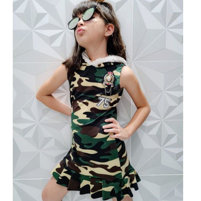 Vestido sales infantil camuflado