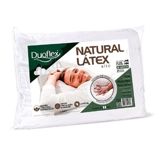 Travesseiro Natural Latex Alto 50cm x 70cm Duoflex