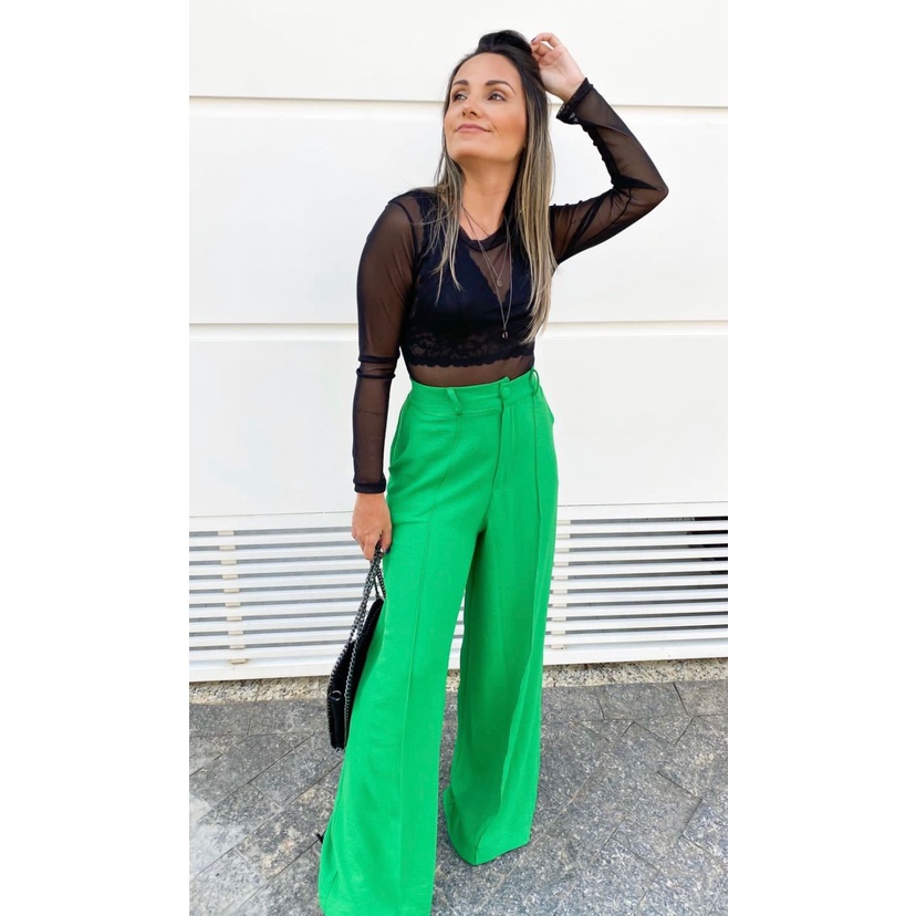 CALÇA PANTALONA - VERDE BANDEIRA