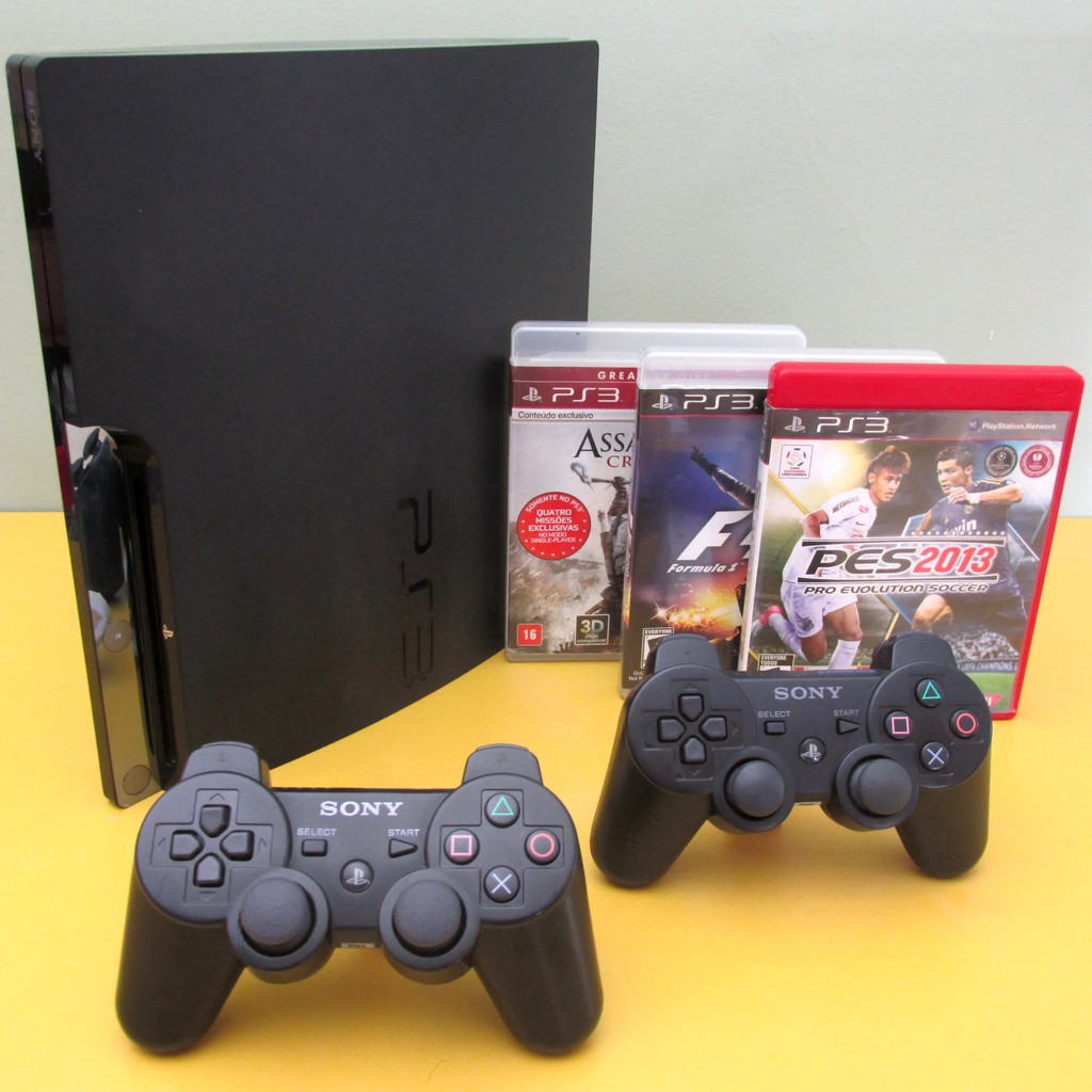 Ps3 Playstation 3 Completo + Controle Original + HDMI. Console Videogame Sony com Nota Fiscal e Garantia