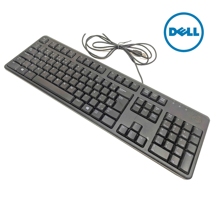Teclado Dell Abnt2 Com Ç - Usb - KB212-B - Usado