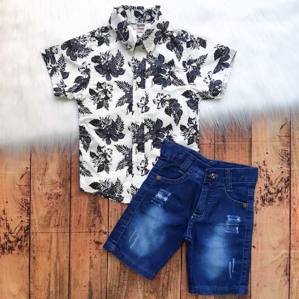 Camisas best sale social floral