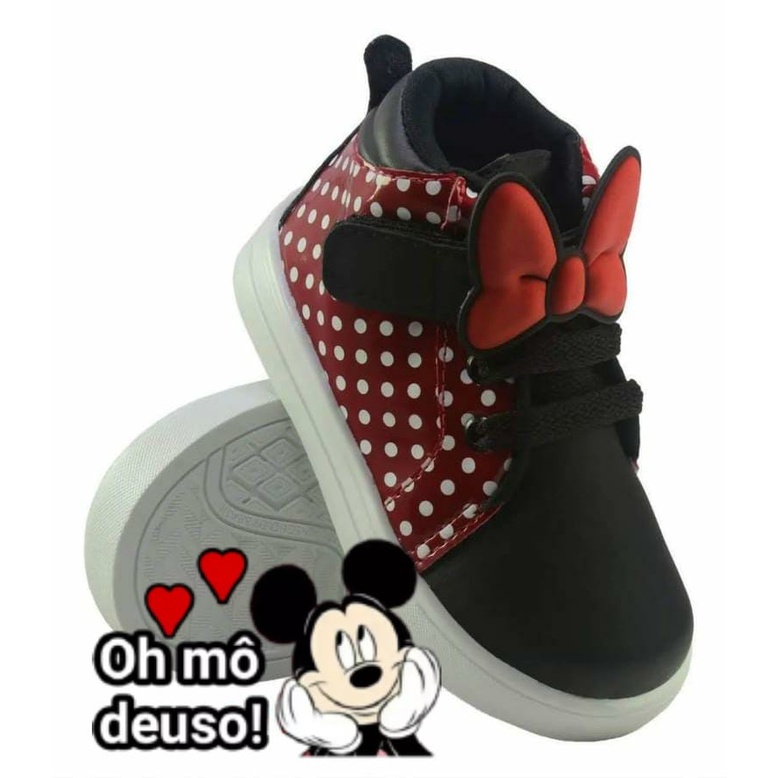 Bota infantil hot sale minnie