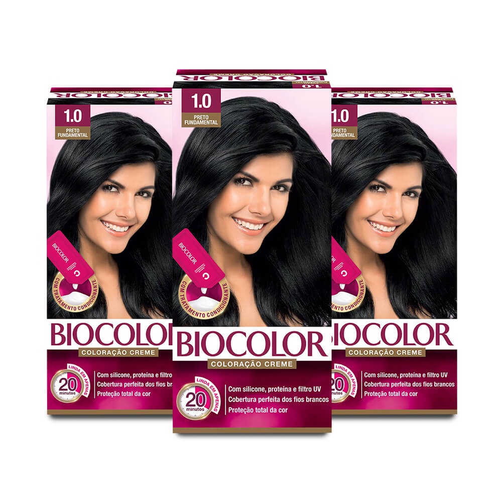 Tinta de cabelo Biocolor mini kit diversas cores | Shopee Brasil