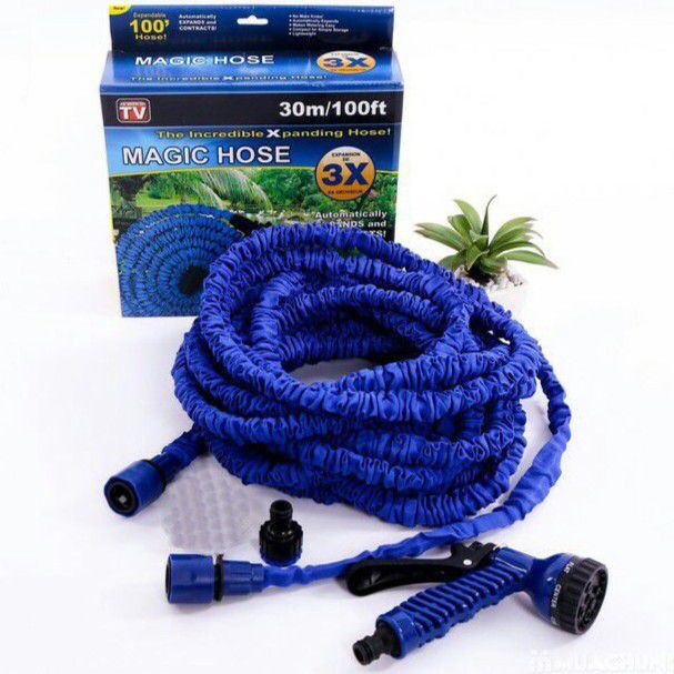 Mangueira Magica 30M Flexivel Irrigação E 7 Tipos De Jato