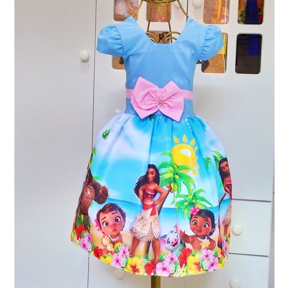 Vestido Infantil Personagem Moana - Tamanho 2 (Veste 2 a 4 Anos), Roupa  Infantil para Menina Nunca Usado 78077057