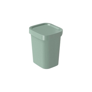 Lixeira de Plástico com Tampa 4,6 L Classic Frisos Verde