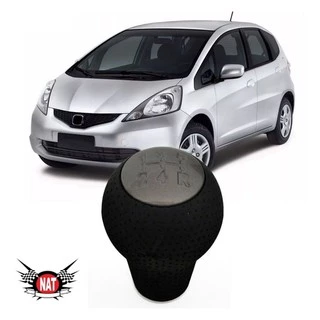 Bola De Câmbio Manopla Honda City Fit Preta Nat