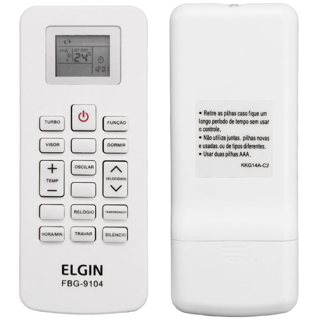 Controle remoto para ar condicionado Elgin KKG14A-C2 eco e split