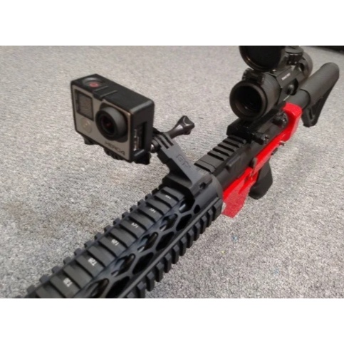 Suporte De Gopro Para Trilho De Airsoft E Paintball | Shopee Brasil