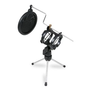 Suporte de microfone mini pedestal Arcano AR-3S tripé de mesa