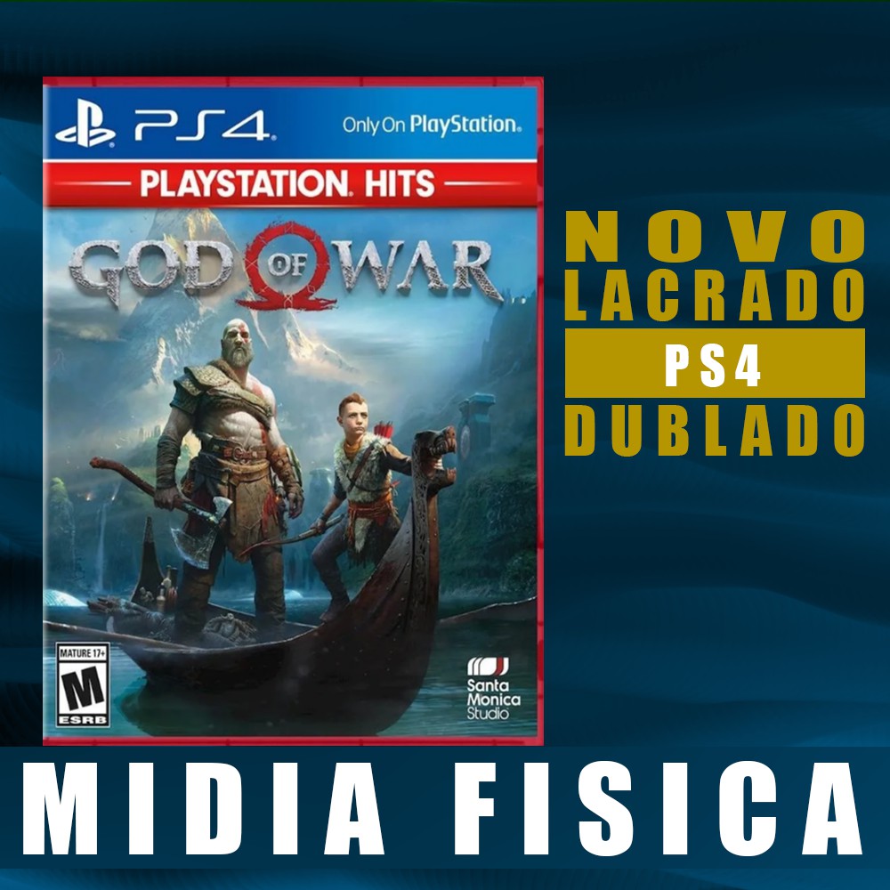 Jogo PS4 God Of War 4 Ps4 Hits Mídia Física Novo Lacrado em Promoção na  Americanas