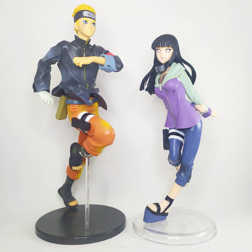Naruto Uzumaki & Hinata Hyuuga Boneco Action Figure 23cm - The Last Movie  Edition
