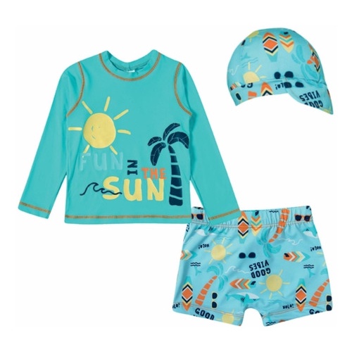 Roupa de praia para bebe hot sale com proteção solar tip top