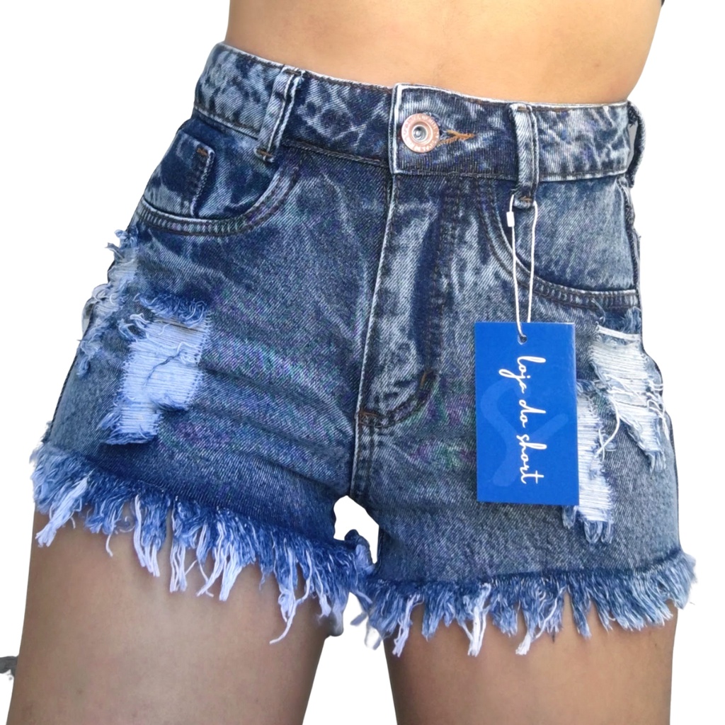 Preços baixos em Shorts Jeans Azul sem marca para mulheres