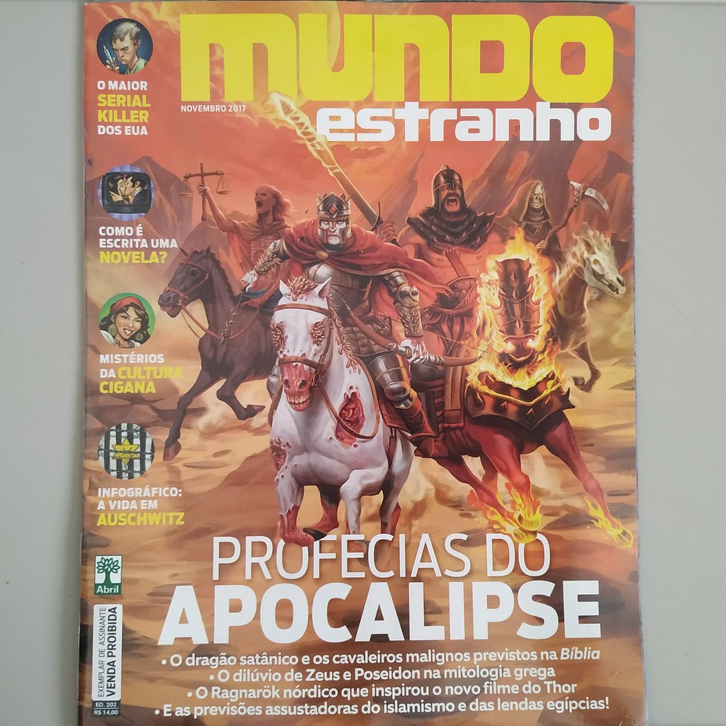 Revista Mundo Estranho Ed Nov Profecias Do Apocalipse Shopee Brasil