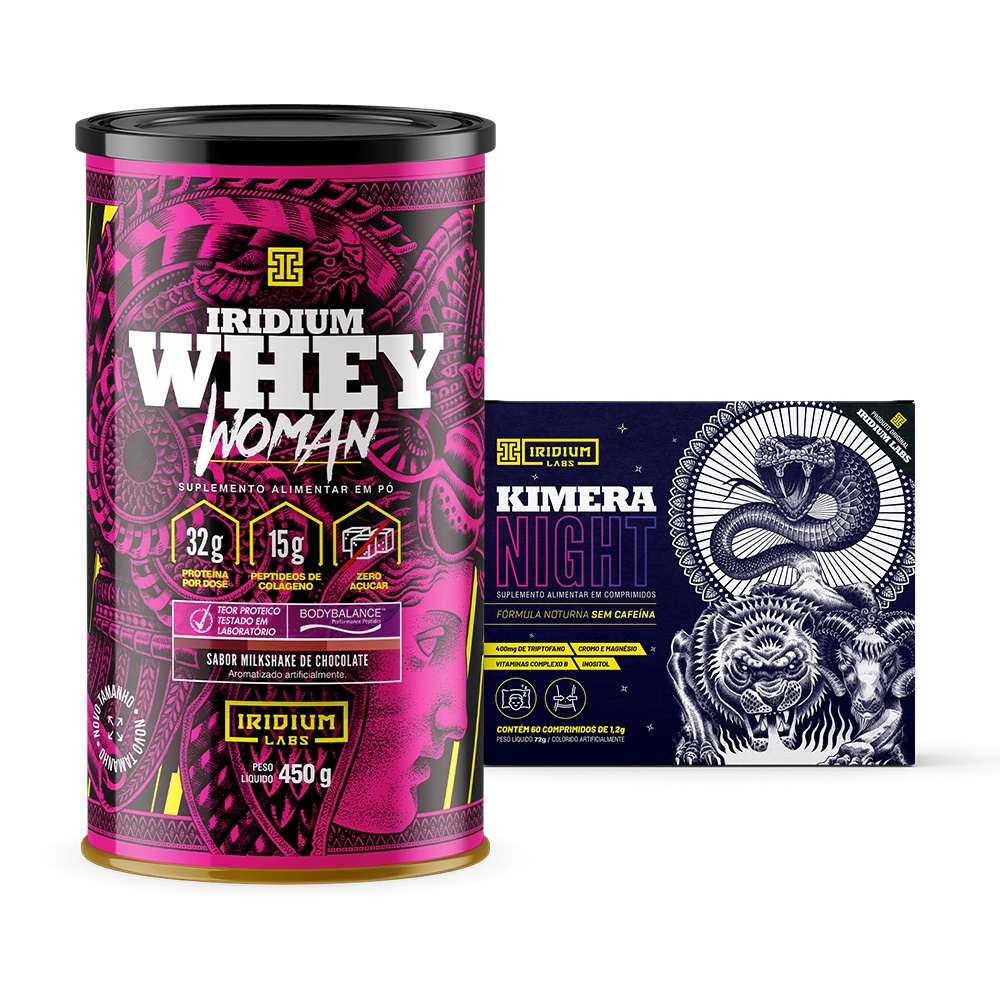 Whey Protein Woman 450g + Kimera Night – Iridium Labs