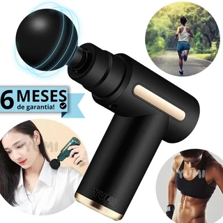 Massageador Elétrico Portatil Profissional Muscular Relaxamento Pistola Original Massagem Gun Academia em Oferta na Shopee