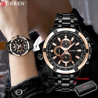 Curren Relógios Homens Top Marca De Luxo Moda Casual Quartz Sports 8023