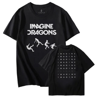 Camiseta Algodão Unissex Tshirt Imagine Imagine Dragons