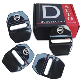 4 Pcs Tampa De Proteção Fechadura Da Porta Do Carro Trava Da Porta Para Fiat Stilo Punto Argo Bravo Palio 500 Toro Accessories