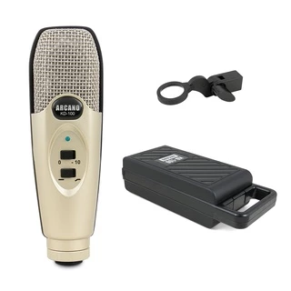 Microfone condensador XLR Arcano KD-100 c/ maleta