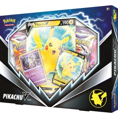 Jogo de Cartas Pokemon Box Coleção Pikachu V 38 Cartas