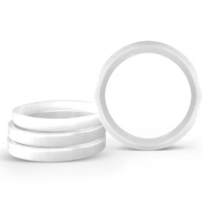 Kit 4 pçs Anéis Centralizadores Branco /Peugeot Med. ext: 71,9 int: 65,1 - Binno/Rodão/Noova/Zunky