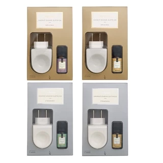 Kit Aromatizador Difusor Elétrico Original Porcelana ou Plástico Com Essência 10ml - Via Aroma