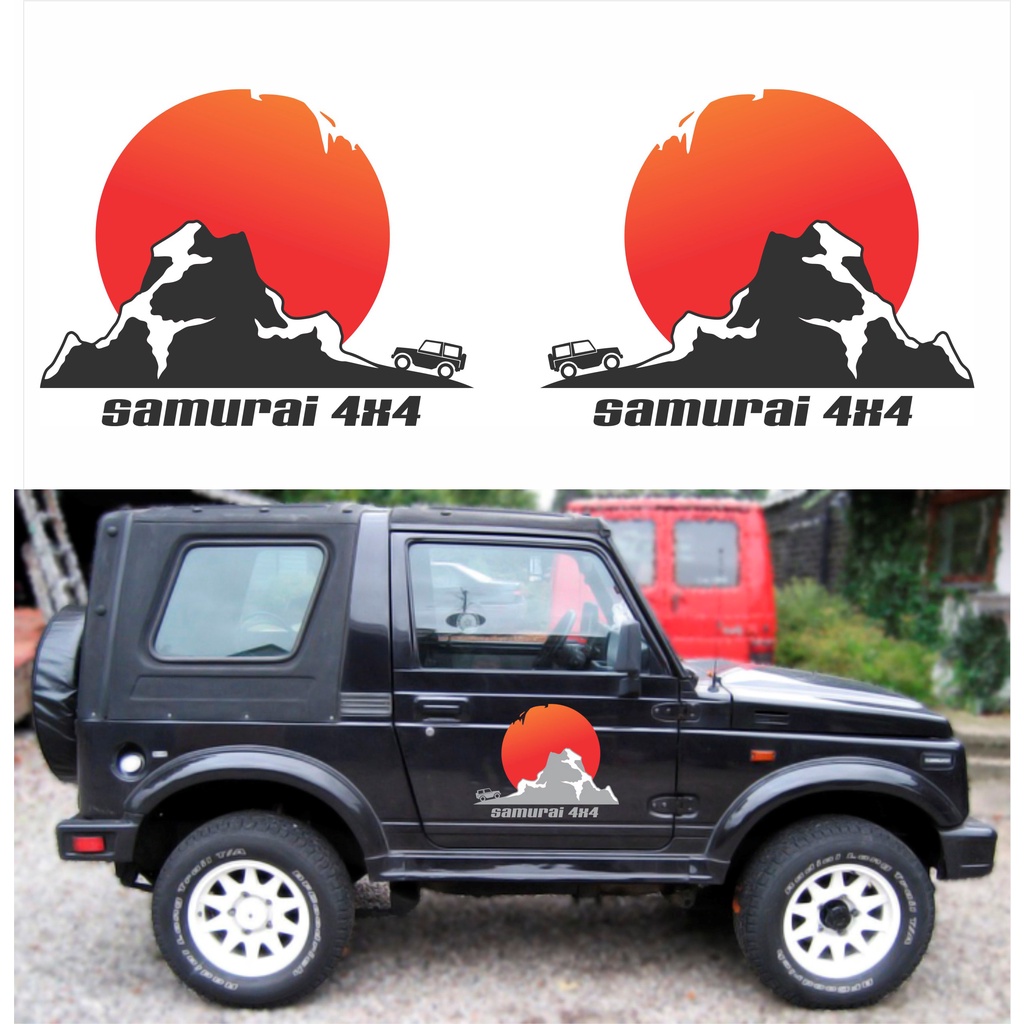 Decalcomania Ninja Giapponese Custom Samurai Livery Racing Side Wrap ...