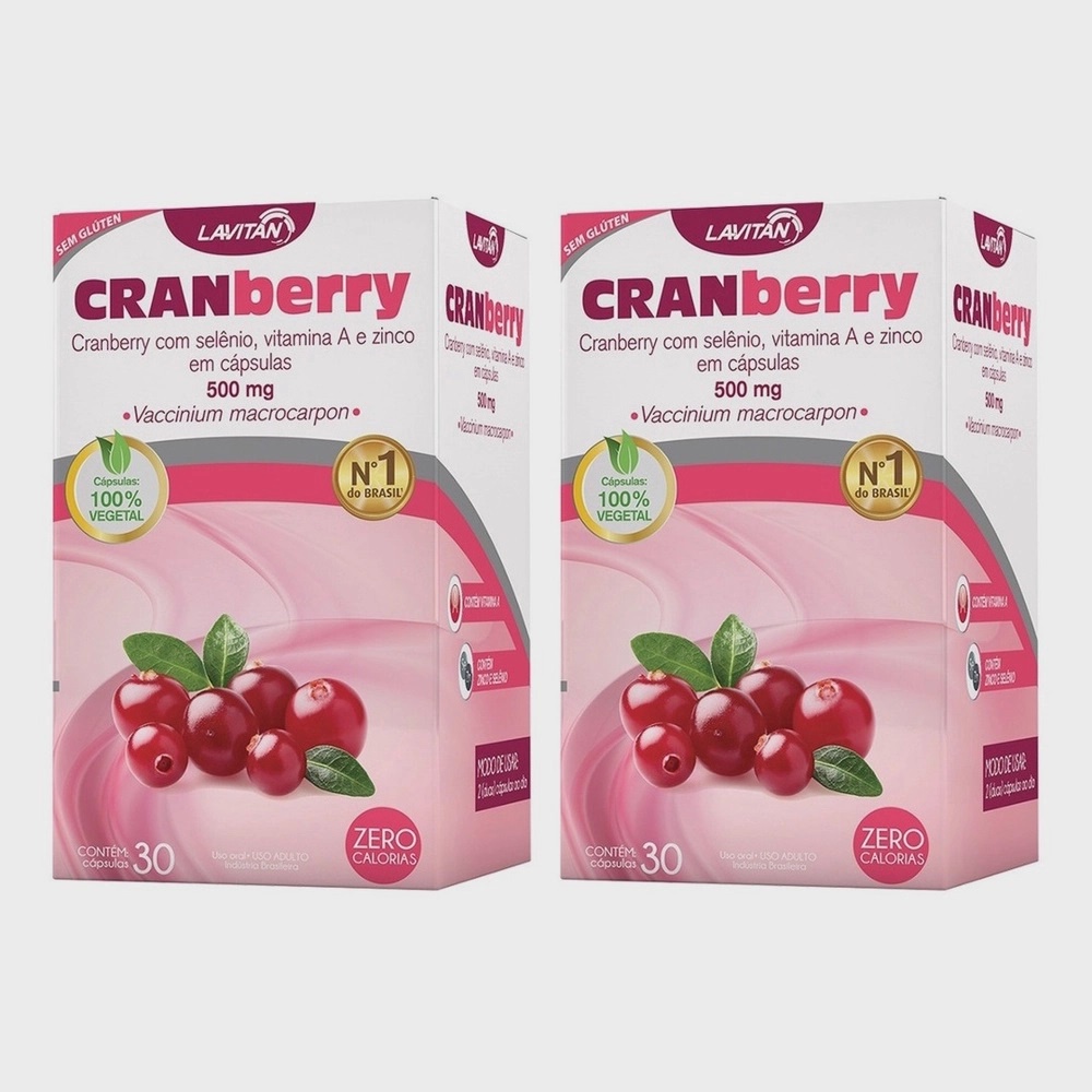 Kit com 6 - Lavitan Cranberry com 30 Capsulas 0 Autentic0 no Shoptime