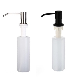 Lua 10.14 Oz Dispensador De Sabão Cozinha Aço Inoxidável 304 Construído Em Sabão Líquido Detergente Dispenser Bottle Prata Preto
