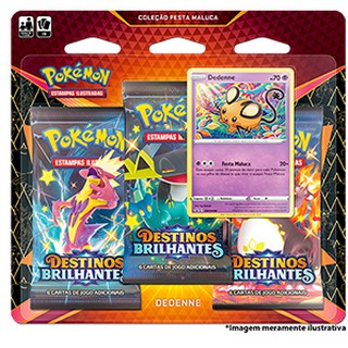 Pokémon blister triplo Mew/Mewtwo Destinos Ocultos SL 11.5 - Copag