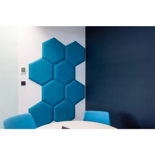 Cabeceira hexagonal estofada avulsa 31x35cm